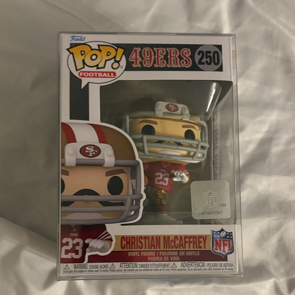 Funko Pop! Christian McCaffrey in 49ers Red and Gold